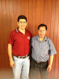  Rene Hurtado with Pedro, pastor of a church in the jungle of Cusco