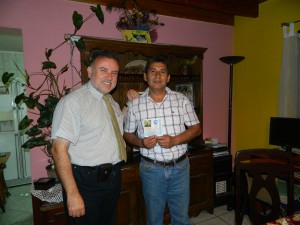Andres with a pastor in Talagante