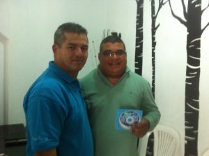 Francisco with the owner of a radio station